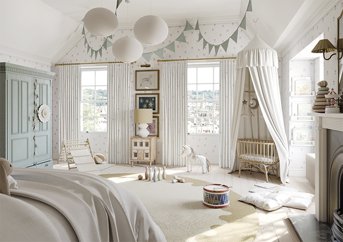 Merrily, Merry Stripy Fairground - Made to Measure Curtains - Image 7